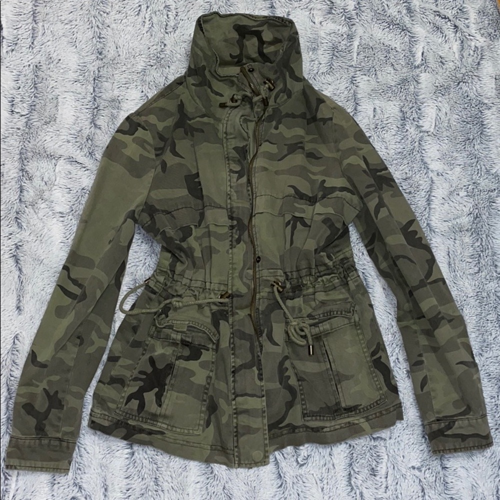Camo Zip Up Jacket